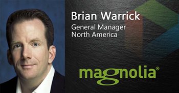 Brian Warrick General Manager North Americs works for Magnolia, which Gartner has nominated as a Top CMS platform.